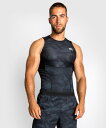 VENUM 　ノースリーブ ラッシュガード　エレクトロン 3.0（黒）／ Electron 3.0 Rashguards Sleeveless - Black　正規品 スリーブレス コンプレッション トレーニングウェア 練習 ユニフォーム フィットネス 筋トレ トップス スポーツ メンズ