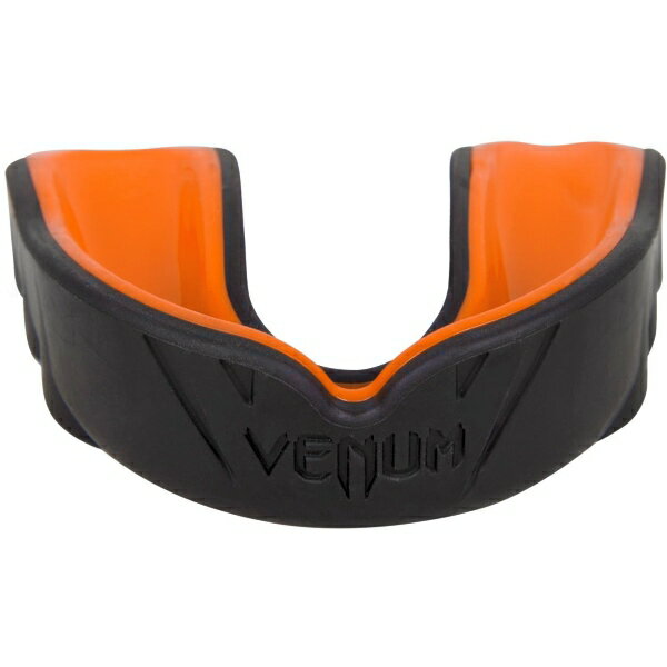 VENUM 　マウスガード　Challenger - チャレンジャー（黒/オレンジ）／ Mouthguard - Black/Orange（ケースつき）／ スポーツ用 マウスピース スポーツ 総合格闘技 ボクシング キックボクシング ブラジリアン柔術 MMA UFC ヴェナム ヴェノム ベヌム ベナム ベノム