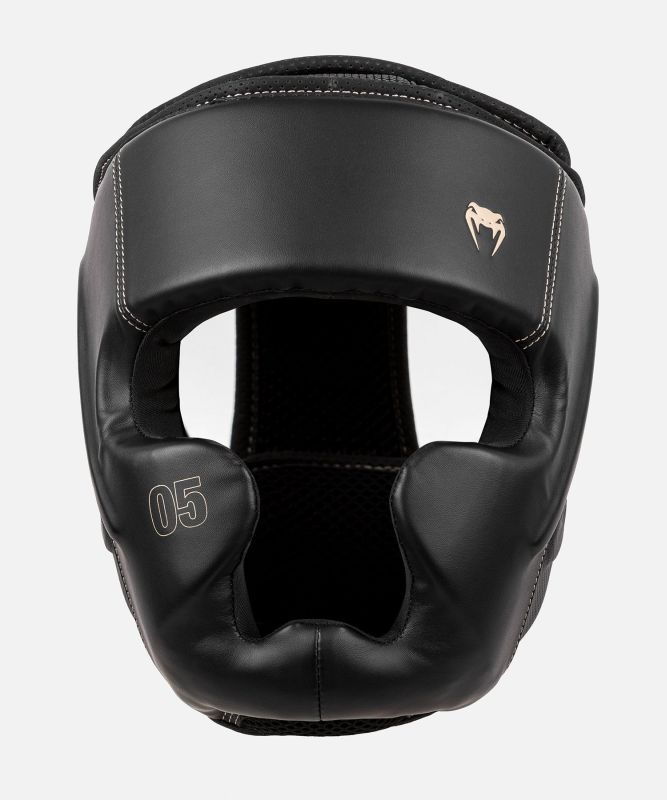 VENUM [ヴェヌム]　ヘッドギア　インパクト・エボ （黒）／ Headgear Impact Evo - Black　ヘッドガード プロテクター 防具 衝撃吸収 打撃練習 トレーニング 練習用 頭部保護 スポーツ 総合格闘技 ボクシング キックボクシング MMA UFC ヴェノム ベヌム ベノム