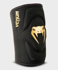 VENUM [ヴェヌム]　ジェル ニーパッド　Kontact - コンタクト（黒/ゴールド）（ペア）／ Gel Knee Pads - Black/Gold／　両足セット ペア S M L XL サイズ ニーガード 膝ガード 膝パッド サポーター ゲルパッド ジェルパッド ボクシング用 格闘技用 膝あて プロテクター