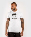 VENUM ヴェヌム Tシャツ Classic - クラシック（白）／ T-shirt - White // 正規品 メンズ トップス トレーニングウェア 半袖 シャツ コットンTシャツ トレーニングウェア 練習 試合 フィットネス メンズ レディース ユニセックス カジュアル 普段着