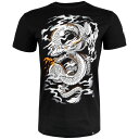 PRICE DOWN メンズTシャツ ■ VENUM［ヴェヌム］ Tシャツ Dragon 039 s Flight - ドラゴンズフライト（黒/白） ／ 総合格闘技 ボクシング キックボクシング ブラジリアン柔術 MMA UFC トレーニングウェア 男性 ユニセックス 半袖 ホワイト ヴェナム ヴェノム