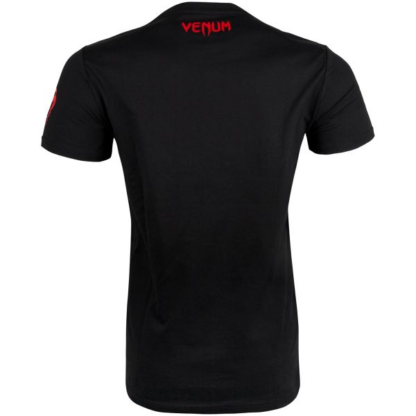 PRICE DOWN !! メンズTシャツ ■ VENUM［ヴェヌム］　Tシャツ　Dragon's Flight　-　ドラゴンズフライト（黒/赤）　／　総合格闘技 ボクシング キックボクシング ブラジリアン柔術 MMA UFC トレーニングウェア 男性 ユニセックス 半袖 ブラック ヴェナム ヴェノム 3