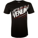 メンズTシャツ ■ VENUM［ヴェヌム］　Tシャツ　Rapid2.0　-　ラピッド （黒/赤）　／　総合格闘技 ボクシング キックボクシング ブラジリアン柔術 MMA UFC トレーニング ボクシングウェア 男性 ユニセックス 半袖 ブラック レッド ヴェナム ヴェノム ベヌム ベナム ベノム