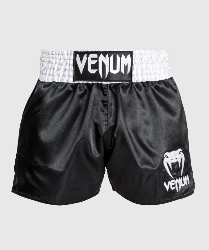 VENUM [ヴェヌム]　ムエタイショーツ　クラシック（黒/白/白）（黒/赤/ゴールド）（白/黒/ゴールド）／ Classic Muay Thai Shorts タイパンツ　総合格闘技 ボクシング キックボクシング ブラジリアン柔術 MMA UFC ファイトパンツ コンバットショーツ ヴェナム ヴェノム 2