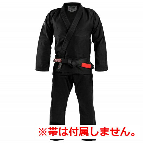 VENUM [ヴェヌム]　BJJ Gi　ブラジリアン柔術着　Contender Evo（黒） コンテンダー・エボ ※帯なし　／Jiu-Jitsu Gi - Black　//　格闘技 UFC MMA グラップリング 寝技 IBJJF JBJJF 柔術衣 道着 上下セット ユニフォーム Jiu Jitsu Gi 軽量 トレーニング 練習 試合 男性 2