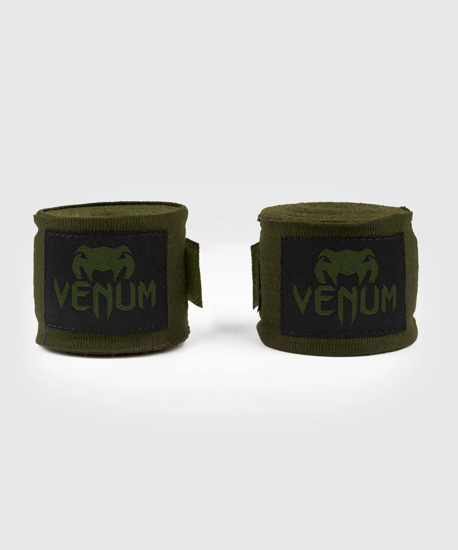 VENUM ヴェヌム ハンドラップ 4m Kontact - コンタクト（カーキ/黒）（ペア）／ Handwraps - Khaki/Black（ペア） ／ 伸縮性 バンデージ インナーグローブ サポーター ナックルガード スポーツ 総合格闘技 ボクシング キックボクシング ムエタイ MMA UFC DEEP