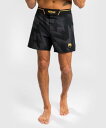 VENUM ヴェヌム ファイトショーツ レザー（黒/ゴールド）／ Razor Fight Shorts - Black/Gold ／ 正規品 ファイトパンツ ボクシングショーツ ボクシングパンツ トレーニングウェア 試合 練習 アクティブショーツ ボトムス ユニフォーム MMA ムエタイ キックボクシング