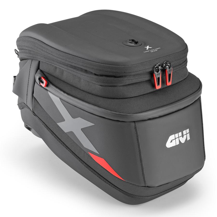 バイク タンクバッグ GIVI X-Line Tanklock / Seatlock 固定式 タンクバッグ 18リットル Africa Twin, Versys 650, Triumph Tiger 1200 Explorer専用