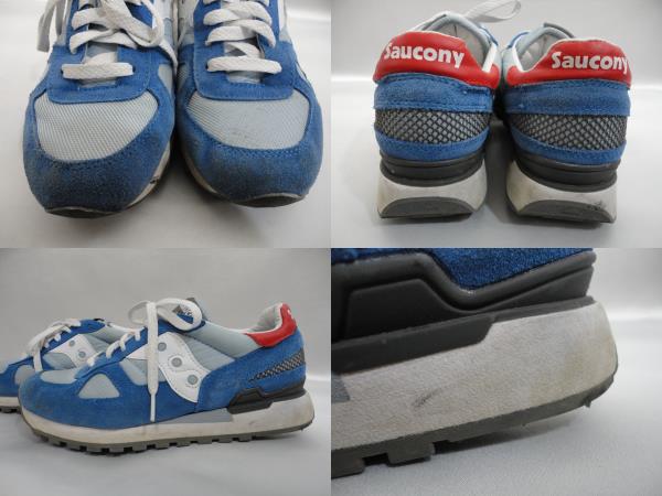 Saucony サッカニー SHADOW ORIGINAL シャドウ 25.0cm ブルー系 メンズ/レディース S70276-2 青【中古】