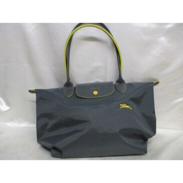 longchamp ロンシャン トートバッグ グレー レディース【中古】