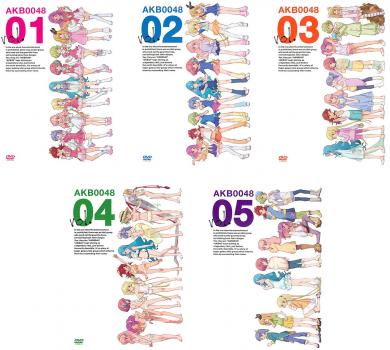 AKB0048 (5 장 세트) 제 1 화 ~ 제 13 화 최종 [전권 세트 애니메이션 중고 DVD] 케이스 없음 : 렌탈 낙하 무료 배송
