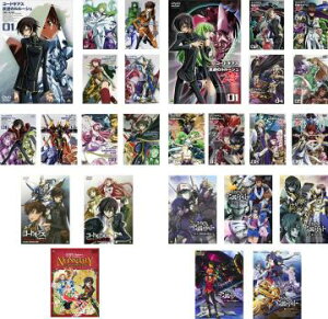 送料無料 コードギアス(26枚セット)反逆のルルーシュ 全9巻 + R2 全9巻 + SPECIAL EDITION 全2巻 + ナナリー in ワンダーランド + 亡国のアキト 全5巻【全巻セット アニメ 中古 DVD】レンタル落ち