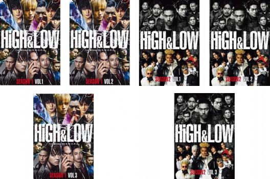 送料無料 【ご奉仕価格】HiGH&LOW(6枚セット)SEASON1、SEASON2【全巻セット 邦画 中古 DVD】レンタル落ち 1