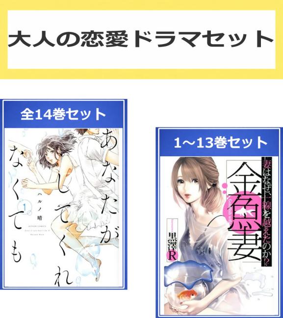 大人の恋愛ドラマ セット(27冊セット)あなたがしてくれなくても 全 14 巻 金魚妻 第 1〜13 巻【全巻セット コミック 本 中古 コミック】レンタル落ち 送料無料 【限定セット】1