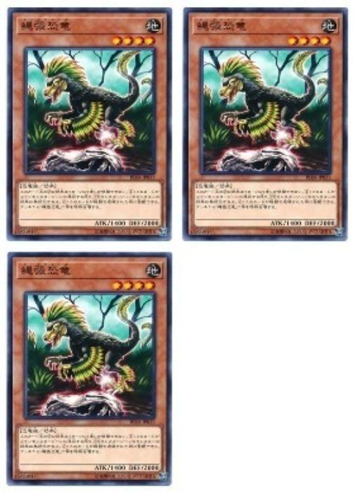 遊戯王OCG デュエルモンスターズ 縄張恐竜 RIRA RIRA-JP033 3枚セット 【中古】