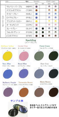 メーカーカラー以外のカラー見本