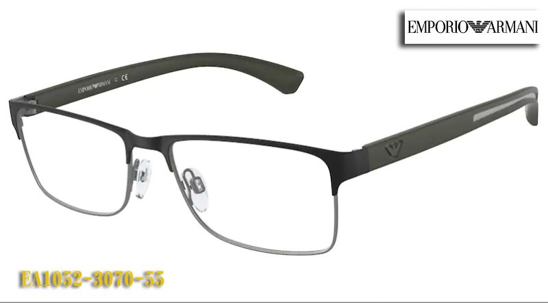 エンポリオ アルマーニ メガネ メンズ 【EMPORIO ARMANI】エンポリオアルマーニ 眼鏡 メガネ フレーム EA1052-3070-55サイズ （度入り対応/フィット調整対応/送料無料【smtb-KD】