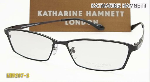 【KATHARINE HAMNETT】 キャサリン・ハムネット 眼鏡 メガネ フレーム KH9207-3 日本製 チタン ブラック(度入り対応/フィット調整対応/送料無料!【smtb-KD】 【KATHARINE HAMNETT】 キャサリン・ハムネット 眼鏡 メガネ フレーム KH9207-3 日本製 チタン ブラック(度入り対応/フィット調整対応/送料無料!【smtb-KD】
