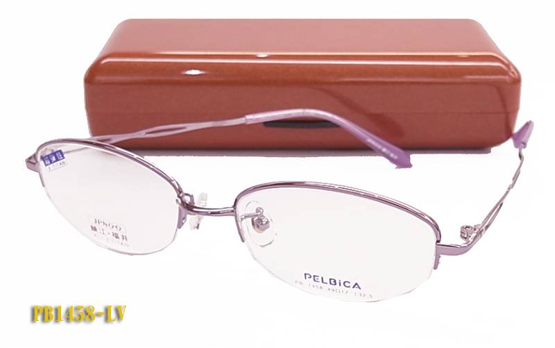 PELBiCA(ペルビカ)byPATTiPATTi 眼鏡 メガネ フレーム βチタン PB1458-LV パープル 超弾性 日本製(度入り対応/フィット調整対応 送料無料!【smtb-KD】