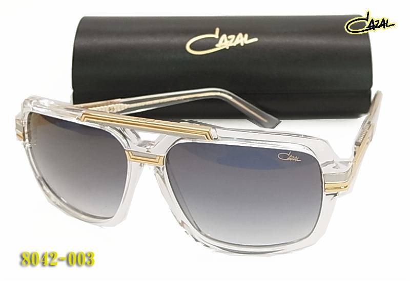 【CAZAL】カザール サングラス 8042-003 正規品 8042 c003 クリア/ゴールド ハーフライトミラー（フィット調整対応/送料無料！【smtb-KD】