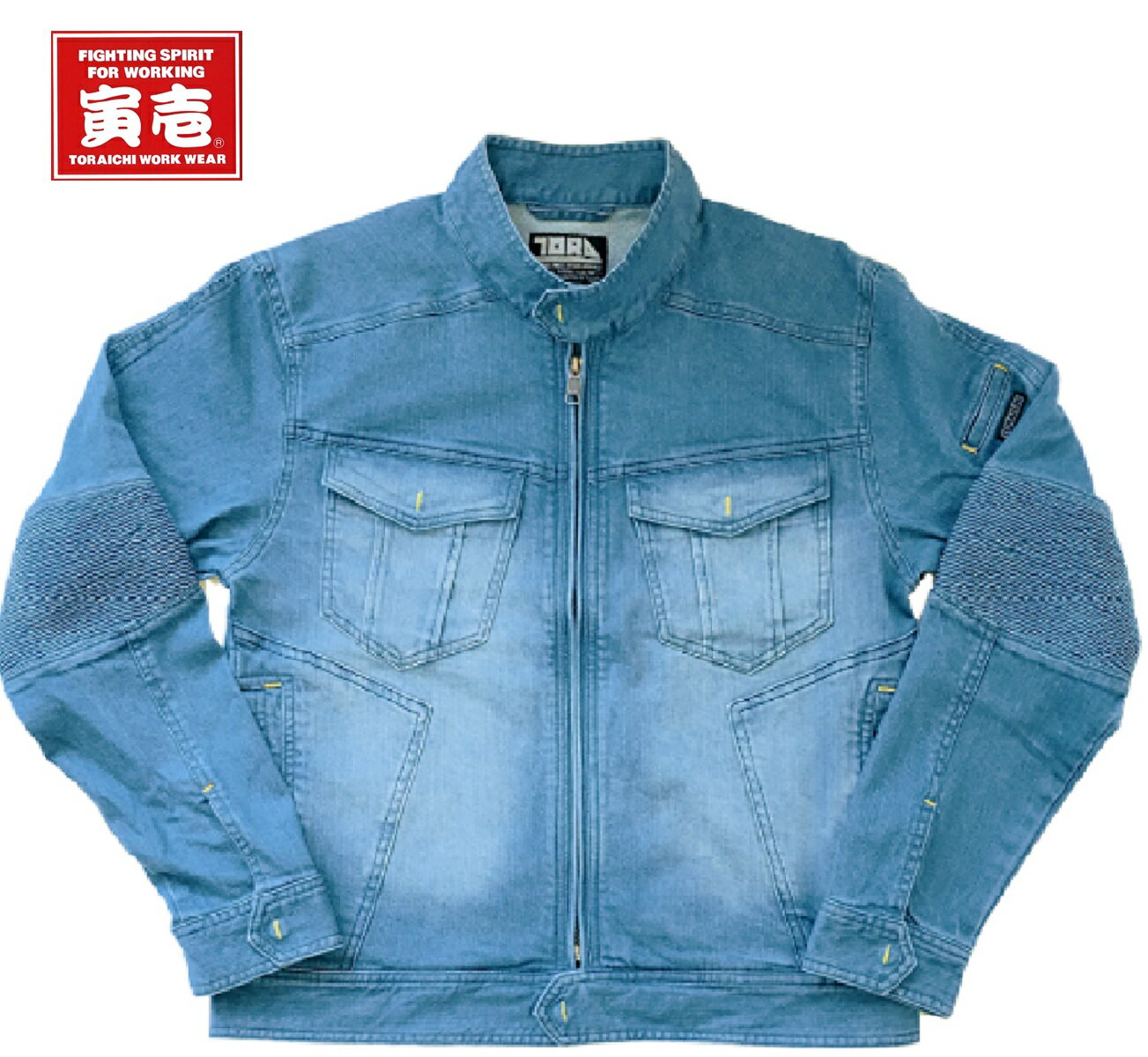 Rakuten - 年間商品　デニム　8960 554 　寅壱 TORAICHI 8960-554 　デニム蛇腹ライダースジャケット