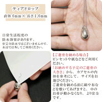遺骨ペンダントメモリアルペンダントティアドロップシルバーネックレスジュエリー仏具生活防水遺骨カプセル遺骨入れ手元供養犬猫ペット供養かわいいおしゃれ