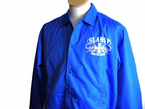 新品　♪　スランジー 　SLANGY ナイロンジャケット　カバーオール　 ウインドブレーカ 　ブルー　青　サイズS