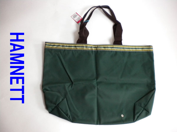 新品 ♪　ハムネット　トート　バッグ　緑　■ HAMNETT