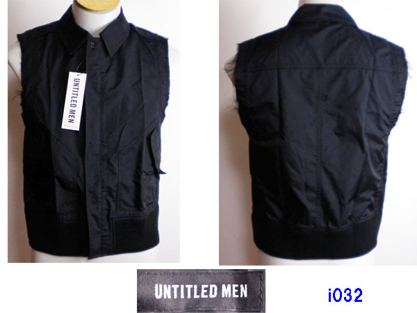 新品 ♪ アンタイトルメン 　ベスト　黒色 サイズM ◆ i032