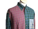 美品 ◆ノーチカ 長袖シャツ 赤緑系 チェック L/G ◆b047