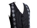 新品 ♪★ WHO`S WHO ジレ 黒 サイズM ベスト ★ 13408(4)