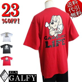 セール特価 23％OFFSALE GALFY.E.L.N/ガルフィー【送料無料】賭博 怒顔アングリー 90年代MIX 横向き人気キャラアップリケ刺繍 TEE 半袖Tシャツ 白/黒/赤 L/XL(L〜3L対応) メンズ【ky】ギフト【RCP】192007