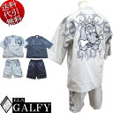 夏物新作【ビッグ有】GALFY.E.L.N/ガルフィー【送料無料】部族長 先住民風 人気キャラアップリケ刺繍 縮緬風 豹柄地 和装半パンツ ハーフパンツ 涼し気 夏祭り 納涼甚平 白/黒 L中型犬/XL大型犬(L~4L対応)【smtb-k】【ky】父の日【YDKG-k】メンズ【ky】ギフト【RCP】152078
