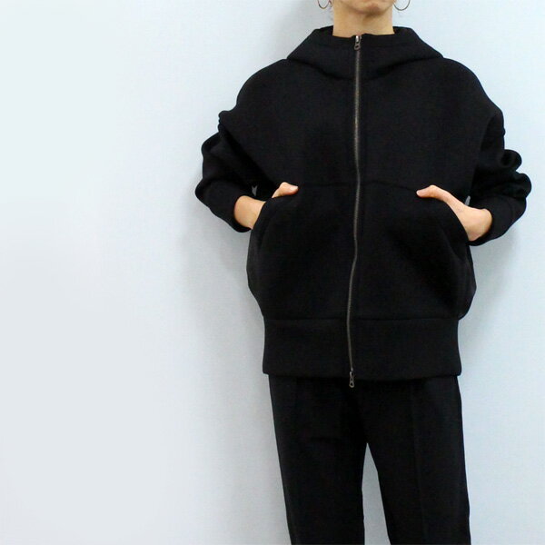 MOOLA KALAH モーラカーラ 825401 ダブルニット ショート パーカー