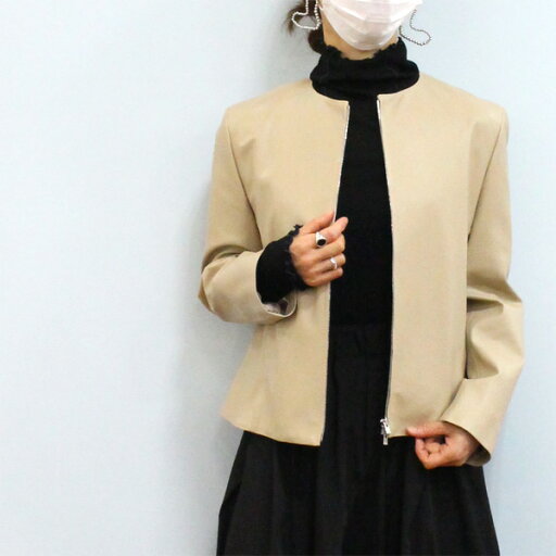 30%OFF/Ballsey ボールジー TOMORROWLAND トゥモローランド 11-07-44-07101 レザー ライク クロスパネル シェイプ ジャケット《セール品につき返品不可》 30%OFF/Ballsey ボールジー TOMORROWLAND トゥモローランド 11-07-44-07101 レザー ライク クロスパネル シェイプ ジャケット《セール品につき返品不可》