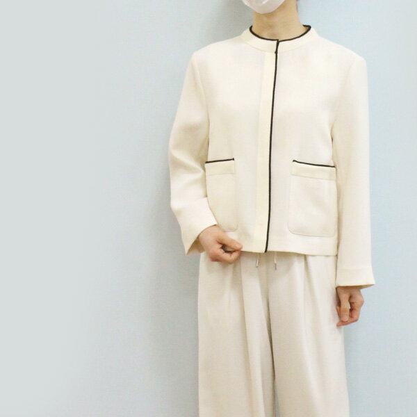 30%OFF/Ballsey ボールジィ TOMORROWLAND トゥモローランド 11-07-52-07133 ニット コンビ ダブルクロス クルーネック ジャケット《セール品につき返品不可》