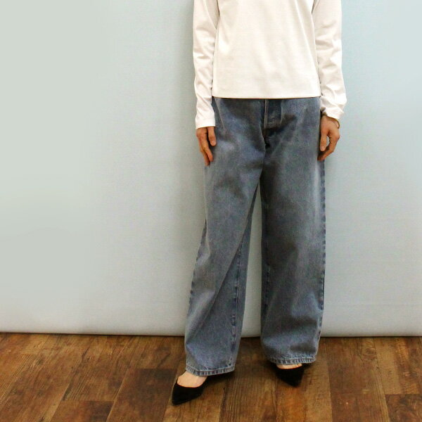 Straight Jeans - CLOTH ACROSS クロスアクロス CA26S02 ヴィンテージ ワイド デニム 5P