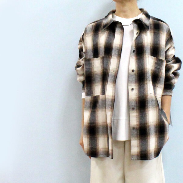 30%OFF/Dignite collier ディニテ コリエ 80256365 ネル チェック シャツ《セール品につき返品不可》(4.0)