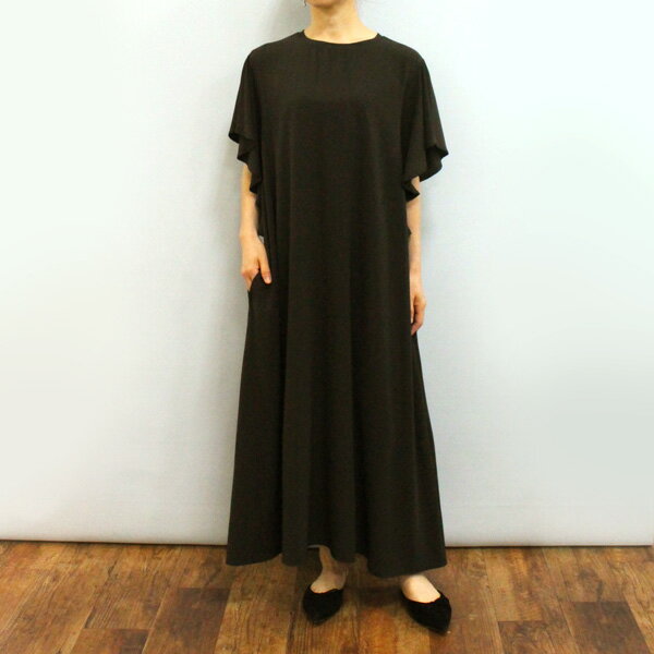 30%OFF/Dignite collier ディニテ コリエ 80268312 ストレッチシフォン フリル スリーブ ワンピース《セール品につき返品不可》