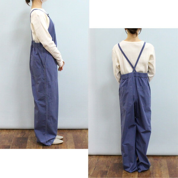 Johnbull ジョンブル JL241P12 コットン ポプリン ミリタリー サロペット