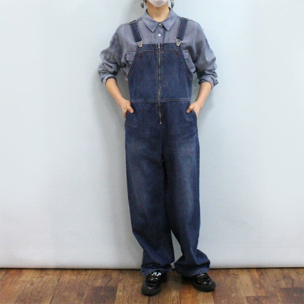 Johnbull ジョンブル JL241P20 10オンス ジンバブエ デニム 6ポケット サロペット不可》
