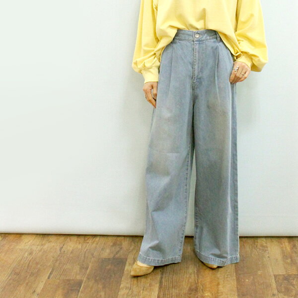 乐天商城 - Johnbull ジョンブル JL254P15 デニム ツータック イージー パンツ