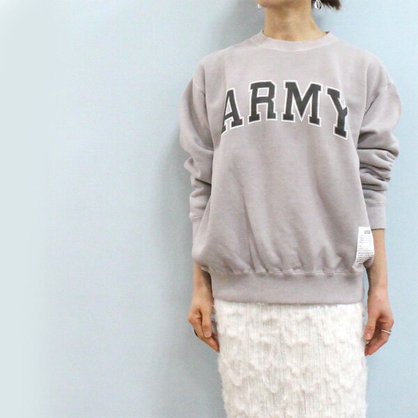 Johnbull ジョンブル 【TOP KHAKI】TK261C03 ARMY プリント スウェット シャツ