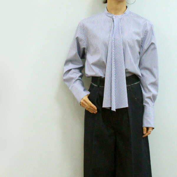 乐天商城 - MACPHEE マカフィー TOMORROWLAND トゥモローランド 12-01-54-01134 コットン ブロード タイ ブラウス