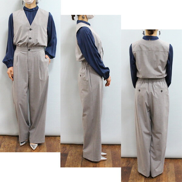 MICA＆DEAL マイカ アンド ディール 0125103012 Vネック オールインワン