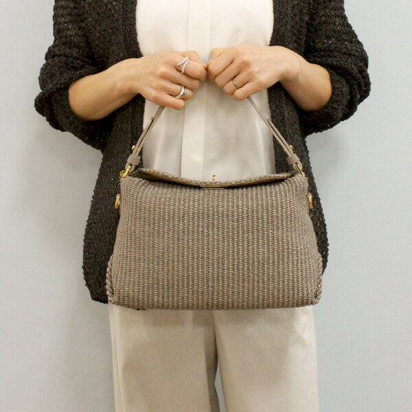 20%OFF/VIOLAd'ORO ヴィオラドーロ V-8906 イタリアン ラフィア シート 2WAY ワンショルダー バッグ《セール品につき返品不可》のサムネイル