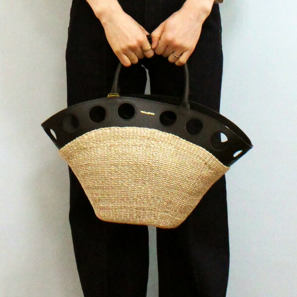 乐天商城 - VIOLAd'ORO ヴィオラドーロ V-9004 アバカ製 レザー コンビ トート バッグ