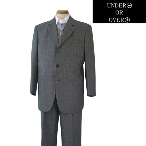 【秋冬SALE】アンダー オア オーバー/UNDER OR OVER/ UOMO SP 3ボタンスーツ 011-グレー系 【BL-95cm】 【秋冬SALE】アンダー オア オーバー/UNDER OR OVER/ UOMO SP 3ボタンスーツ 011-グレー系 【BL-95cm】