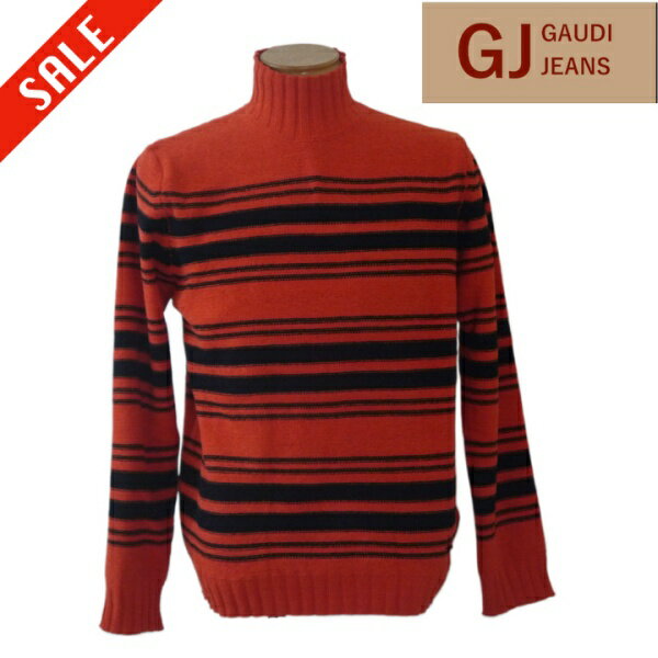 ガウディ/GAUDI ハイネックニット 秋冬物48/L サイズ 065-オレンジ